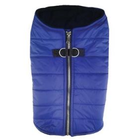 Zip-Up Dog Puffer Vest - Navy Blue (Variation: X-Large)