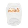 Little Pumpkin Pie Dog Shirt - White