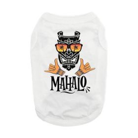 Mahalo Dog Shirt - White (Variation: 3X-Large)