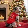 All I Want For Christmas Dog Shirt - Red