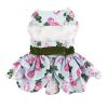 Pink Rose Harness Dress With Matching Leash