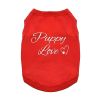 Puppy Love Dog Shirt - Flame Scarlet Red