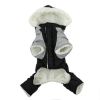 Ruffin It Dog Snowsuit Harness - Black And Gray