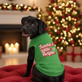 Santa'S Little Helper Dog Shirt - Green (Variation: Small)