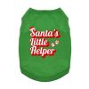 Santa'S Little Helper Dog Shirt - Green