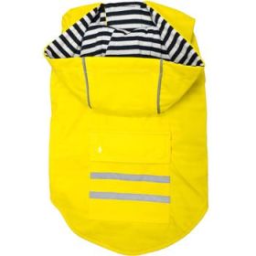 Slicker Raincoat With Striped Lining - Yellow (Variation: X-Small)