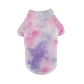 Soft Plush Pullover - Tie-Dye Pink & Purple (Variation: 2X-Large)