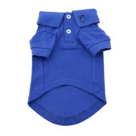 Solid Dog Polo - Nautical Blue (Variation: Large)