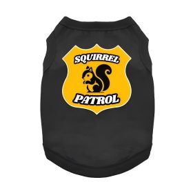 Squirrel Patrol Dog Shirt - Jet Black (Variation: 2X-Large)