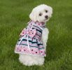 Dots & Stripes Harness Dress - Pink & Teal