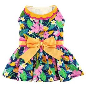 Fiesta Floral Dog Dress With Matching Leash (Variation: X-Large)