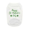 Happy St. Patrick'S Day Dog Shirt - White
