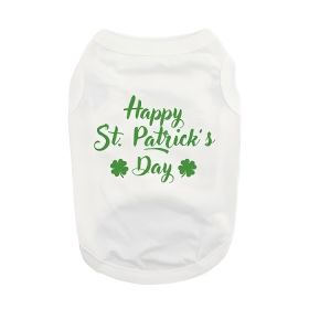 Happy St. Patrick'S Day Dog Shirt - White (Variation: 2X-Large)