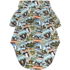 Hawaiian Camp Shirt - Camping Adventure (Variation: Medium)