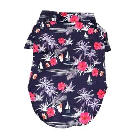 Hawaiian Camp Shirt - Moonlight Sails (Variation: Large)