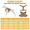 Tactical Pet Chest Service Dog Harness Vest Adjustable Reflective Dog Harness Metal Buckle Hiking Training