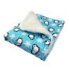 Penguins & Snowflakes Flannel/Ultra Soft Flannel Blanket