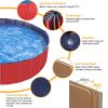 1Pc 160 X 160 X 30cm-63.0 X 63.0 X 11.8inch Foldable Pet Swimming Pool PVC  Dog Swim Pool Bathing Tub Playmat Pools