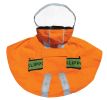 Clear View Poncho Raincoat with Reflective Stripes