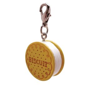 Poly 3-D Long Ears Grey Dog Charm (Color: Yellow, size: 3/4" x 3/4" x 3/8")
