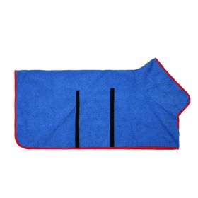 Pet Bath Towel For Dog & Cat; Microfiber Dog Bathrobe; Absorbent Cat Towel; Quick Dry Pet Bathrobe (Color: ROYAL BLUE, size: XS)