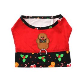 Gingerbread Fabric Harness With Matching Leash (Variation: X-Small)
