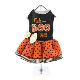 Halloween Dog Harness Dress - Fab-Boo-Lous (Variation: X-Small)