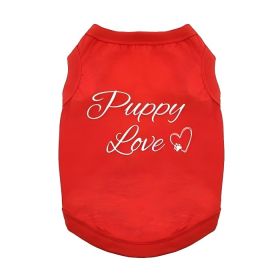 Puppy Love Dog Shirt - Flame Scarlet Red (Variation: X-Small)