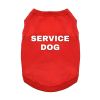 Service Dog Dog Shirt - Flame Scarlet Red