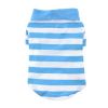 Striped Dog Polo - Blue Niagara And White