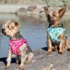 Wrap And Snap Choke Free Dog Harness By Doggie Design - Pink Hibiscus