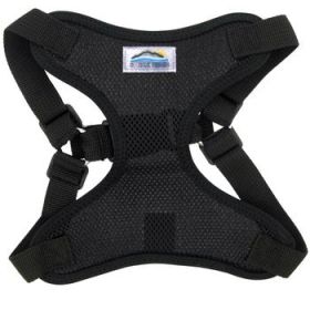 Wrap And Snap Choke Free Dog Harness By Doggie Design - Black (Variation: X-Small)