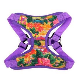Wrap And Snap Choke Free Dog Harness By Doggie Design - Sunset Hibiscus (Variation: X-Small)