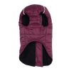 Zip-Up Dog Puffer Vest - Burgundy