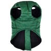 Zip-Up Dog Puffer Vest - Dark Green