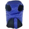 Zip-Up Dog Puffer Vest - Navy Blue