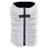 Zip-Up Dog Puffer Vest - White
